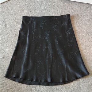 Realisation Par Black Floral A-Line Skirt